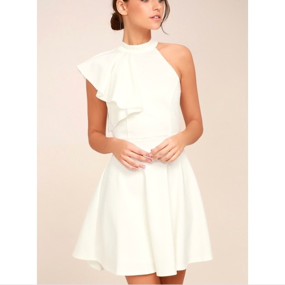 lulus ruffle dress